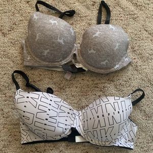 PINK victoria’s secret bras